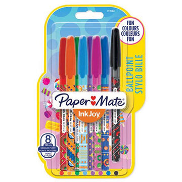 2 Pack x Paper Mate Inkjoy Colour Ballpoint Pens - 8pc